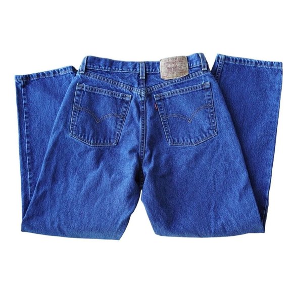 VIntage Levis 560 Jeans Womens Size 10 Mis S Blue Denim Loose Fit Straight Leg - Picture 1 of 10
